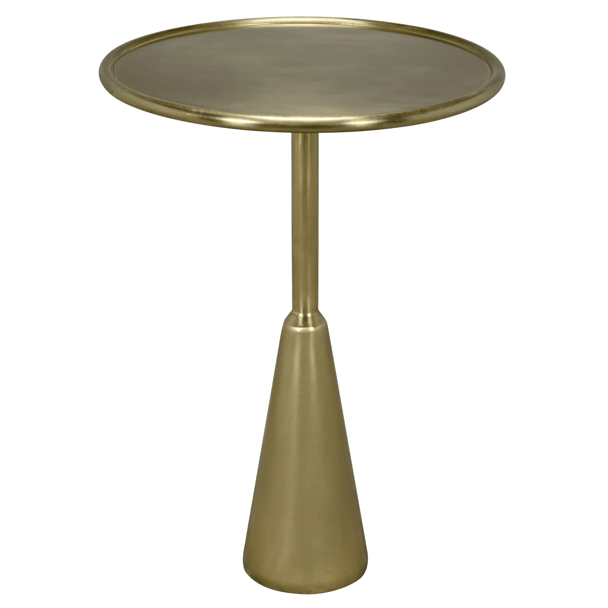 Hiro Side Table, Metal with Brass Finish