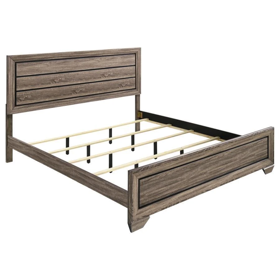 Kauffman - Wood Panel Bed