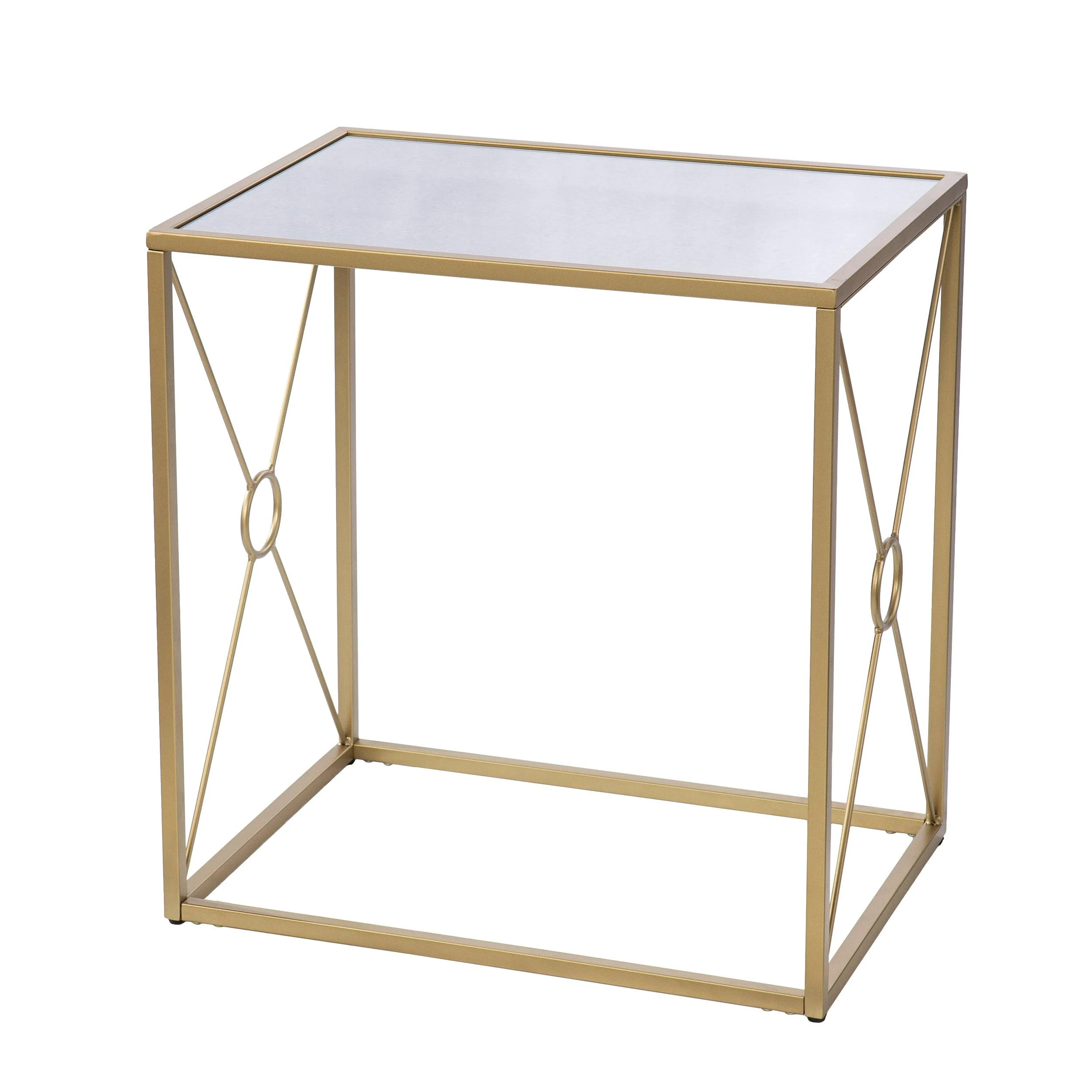 Larden Mirror-Top End Table