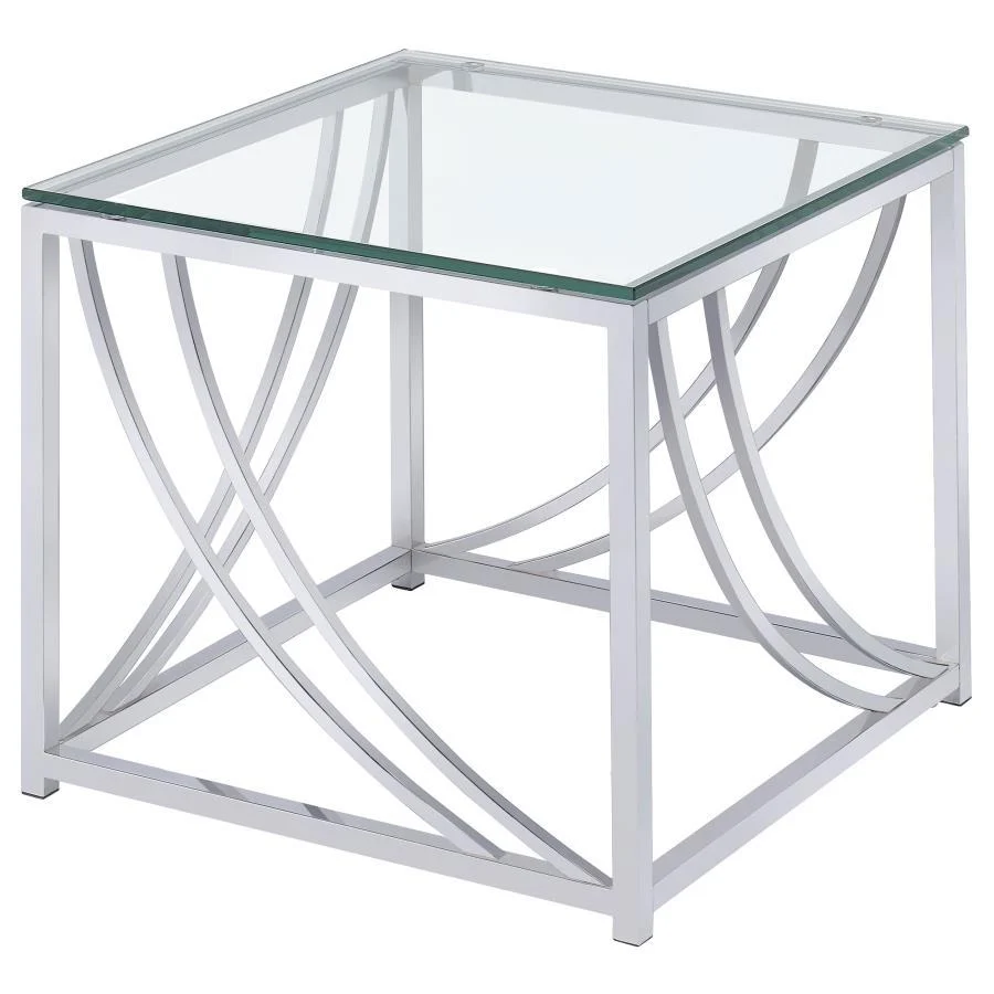 Lille - Glass Top Entryway Sofa Console Table Accents