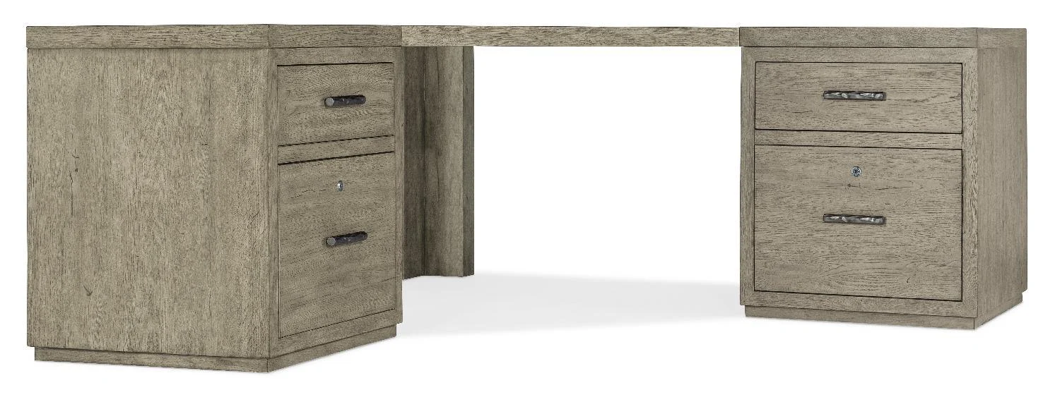 Linville Falls Corner Desk with Two Files