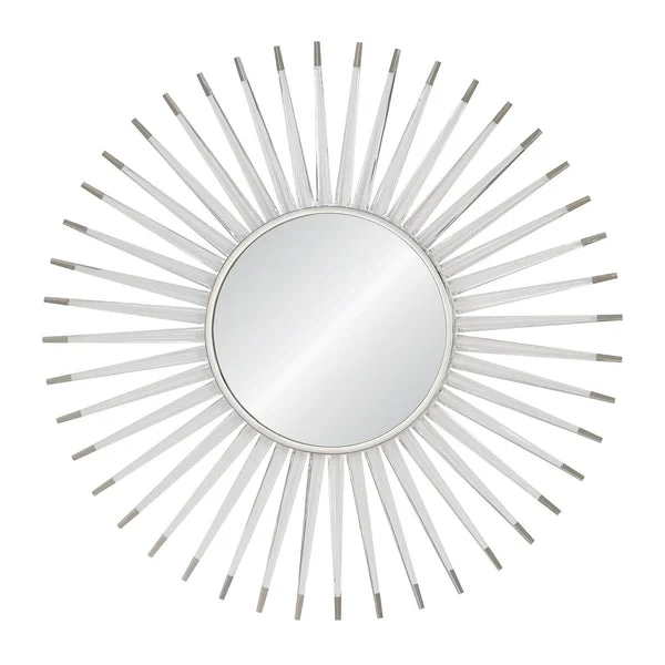 Mirror Home Starburst Acrylic Mirror, Nickel