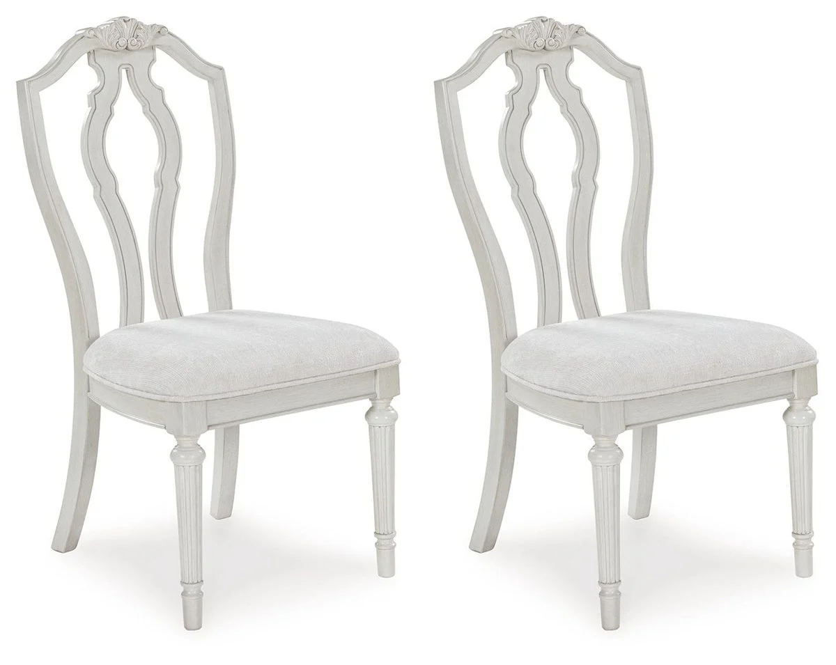 Montelaine - Antique White - Dining Upholstered Side Chair (Set of 2)