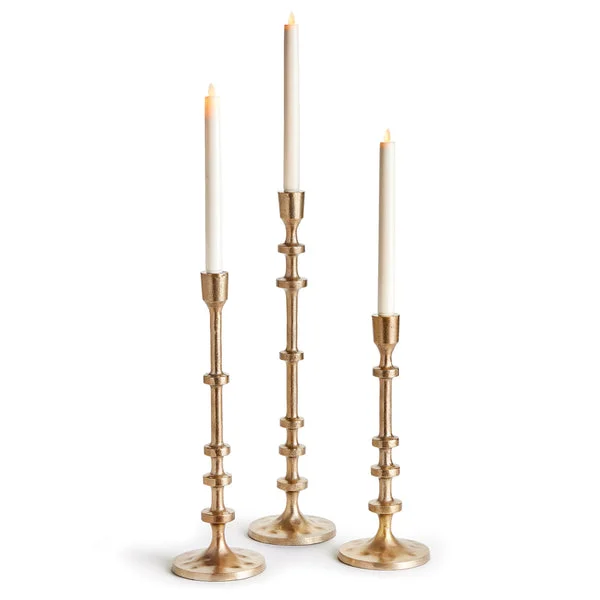 Napa Home And Garden Abacus Taper Holders, Set Of 3