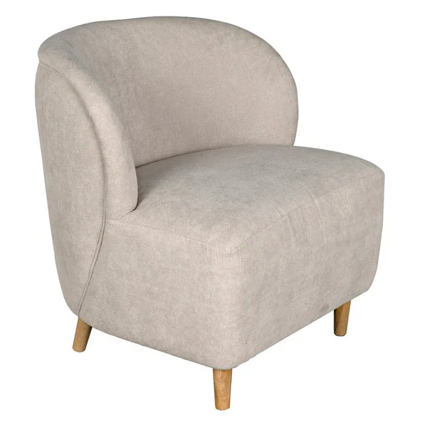Noir Laffont Chair With Wheat Fabric
