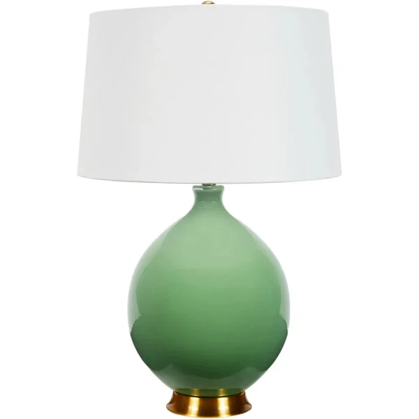 Old World Design Weston Round Glass Lamp