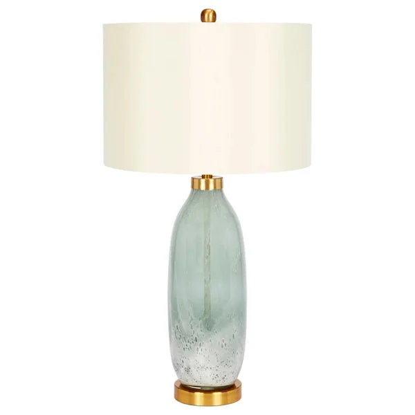 Old World Designs Carley Green Glass Lamp