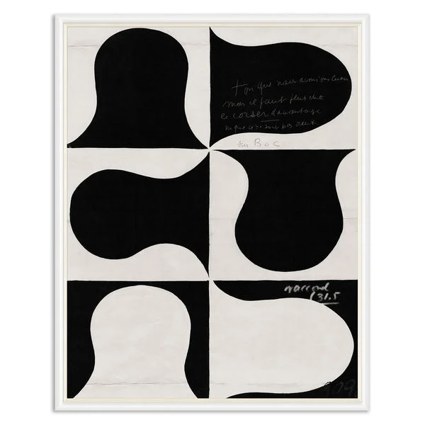 Paule Marrot Black and White Abstract Series 2, 1