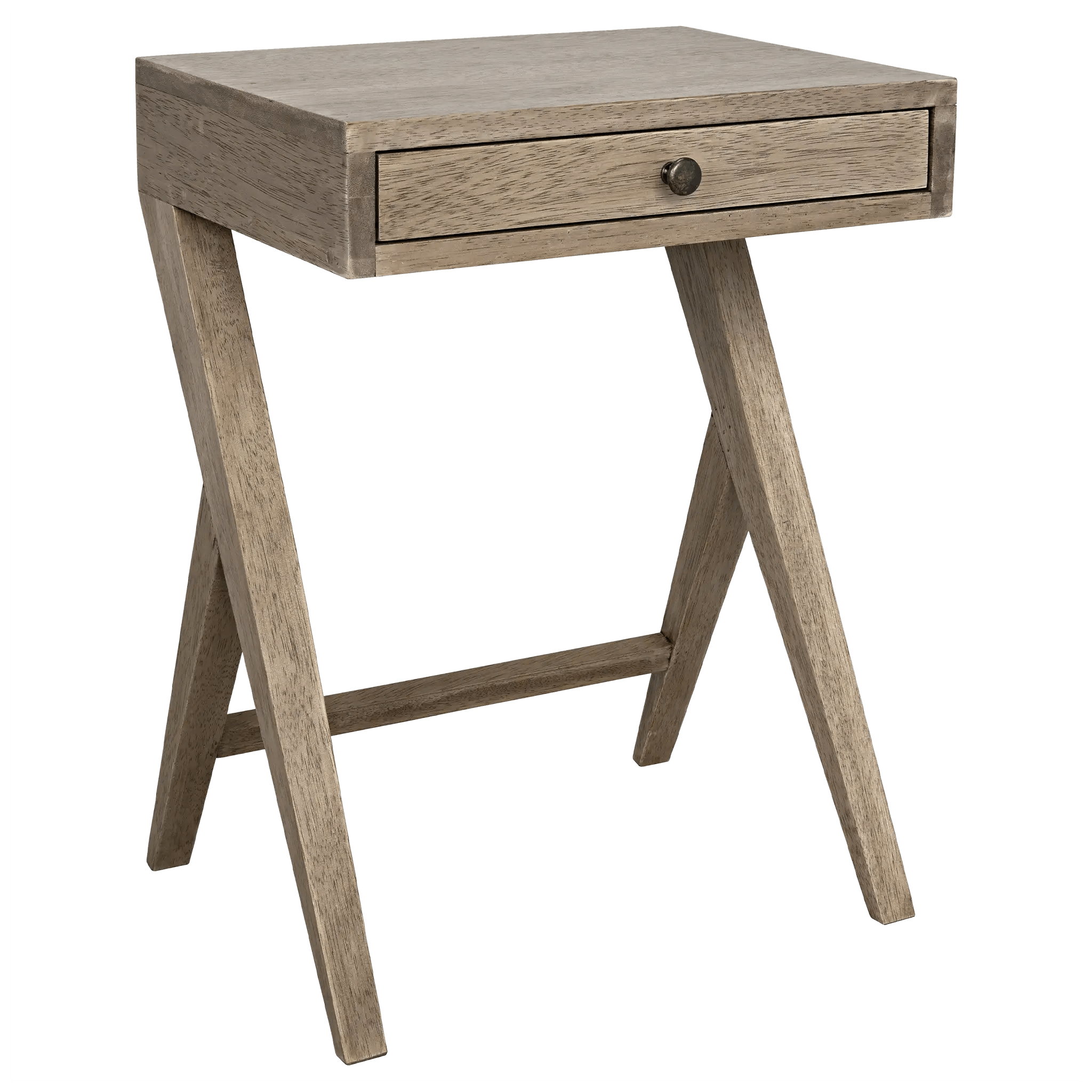 Peter Side Table, Washed Walnut