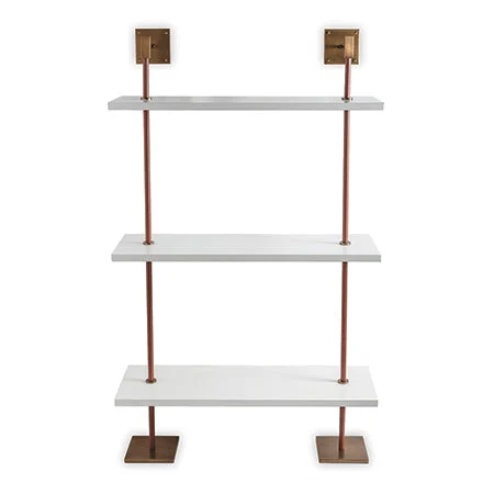 Port 68 Arnold 3 Tier Brass Shelf