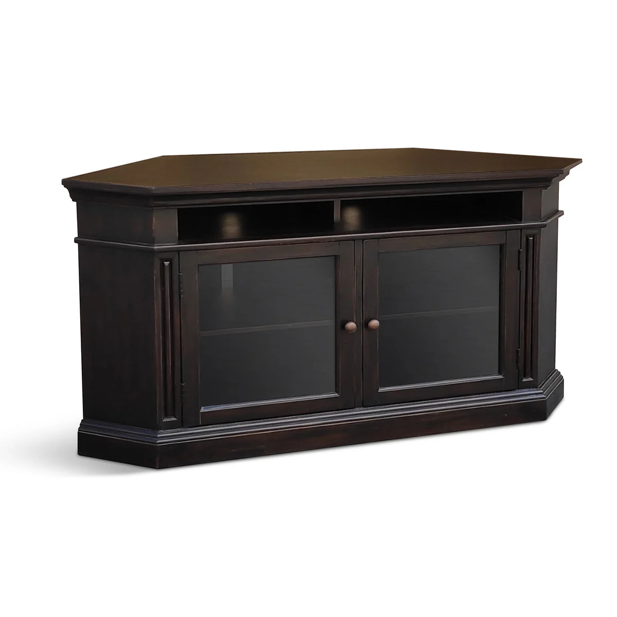 Scottsdale - Corner TV Stand - Dark Brown