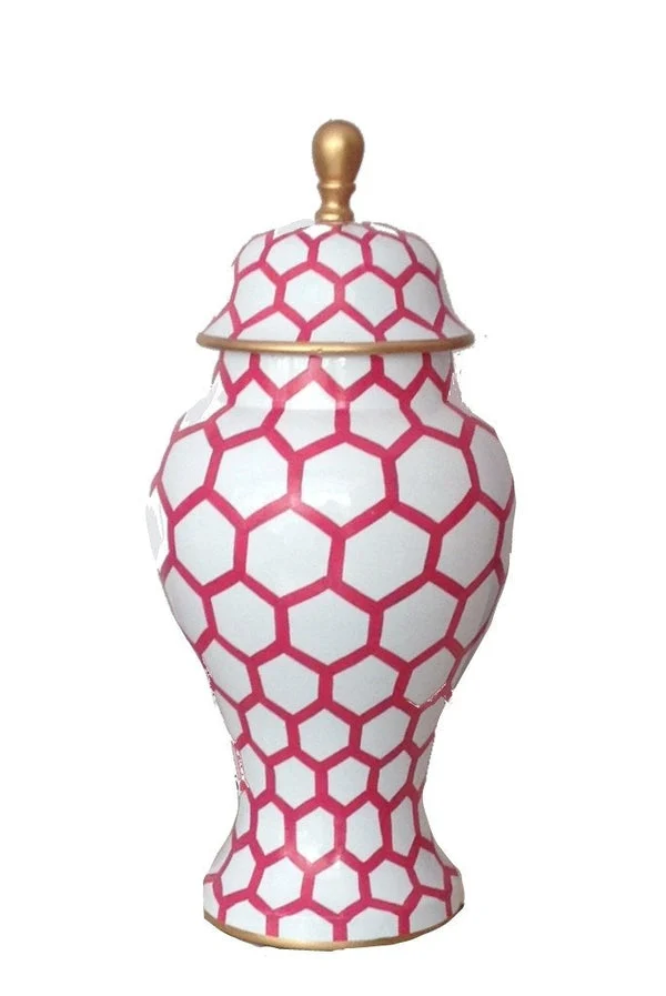 Small Metal Ginger Jar by Dana Gibson