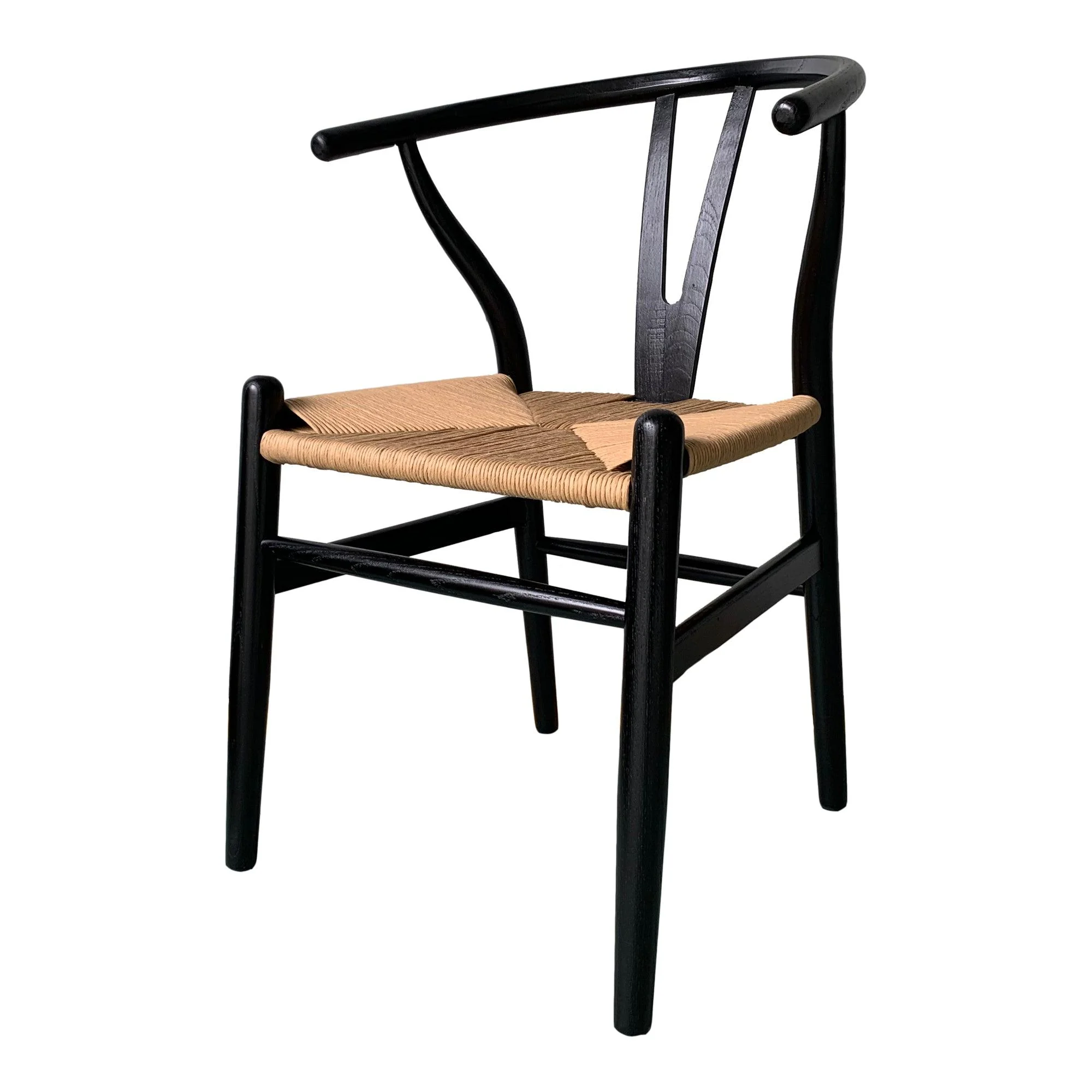 Ventana Dining Chair Black And Natural - Set of 2